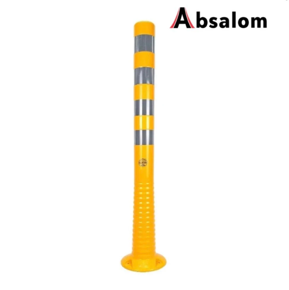 Stalp galben din cauciuc inaltime 1 metru