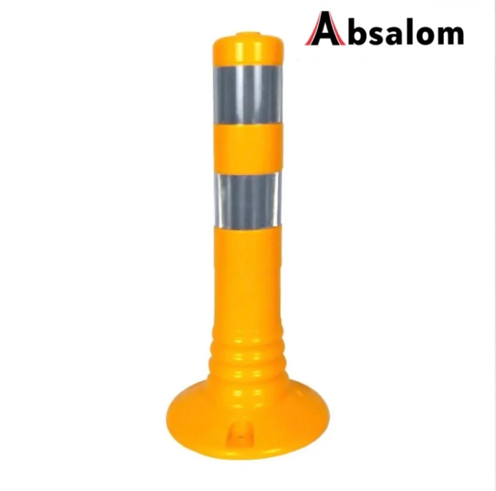 Stalp galben din cauciuc inaltime 45cm