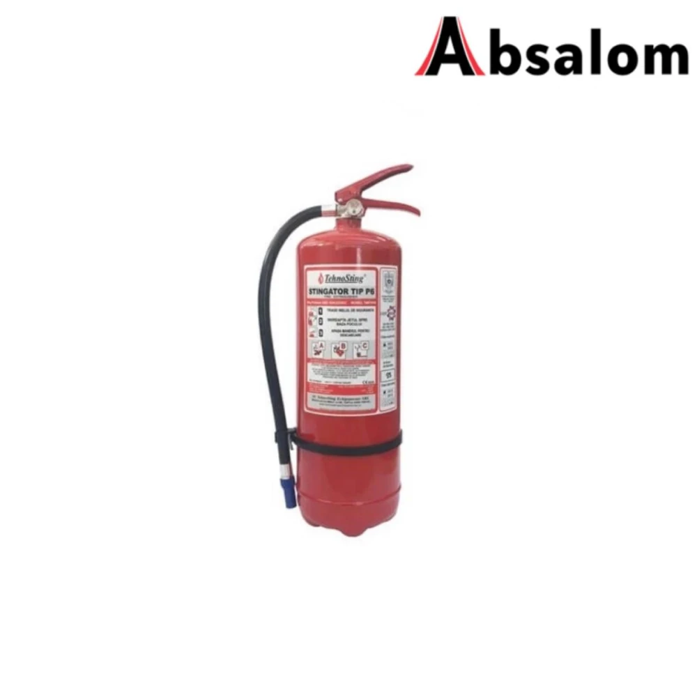 Stingator portabil tip P6 cu pulbere ABC