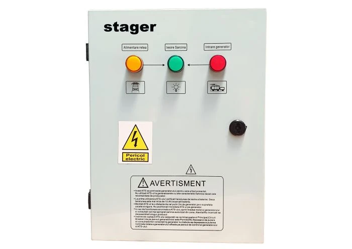 Automatizare monofazată Stager YPA20063F12S, 63 A, 12 Vcc, protecție