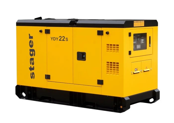 Generator diesel insonorizat monofazat Stager YDY22S, 22 kVA, 87 A, 1500 rpm