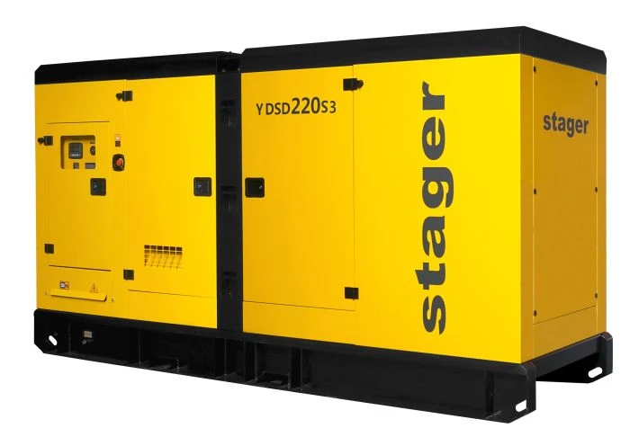 Generator diesel insonorizat trifazat Stager YDSD220S3, 220 kVA, 289 A, 1500 rpm