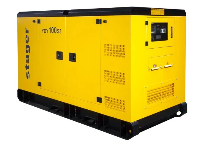 Generator insonorizat diesel trifazat, Stager YDY100S3, 100kVA, 130A, 1500rpm