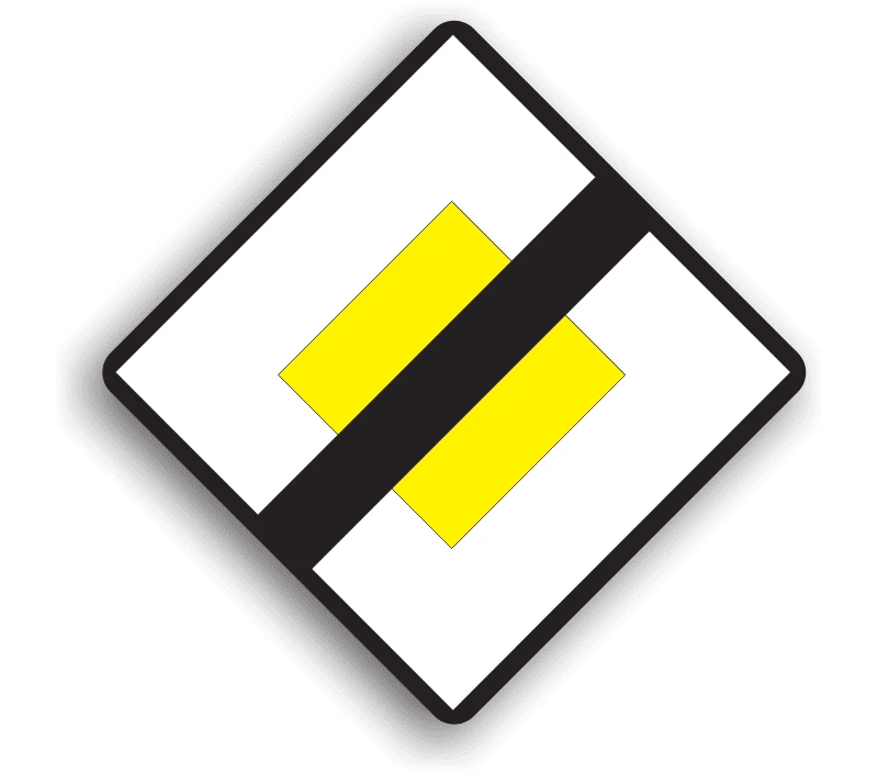 Sfarsitul drumului cu prioritate