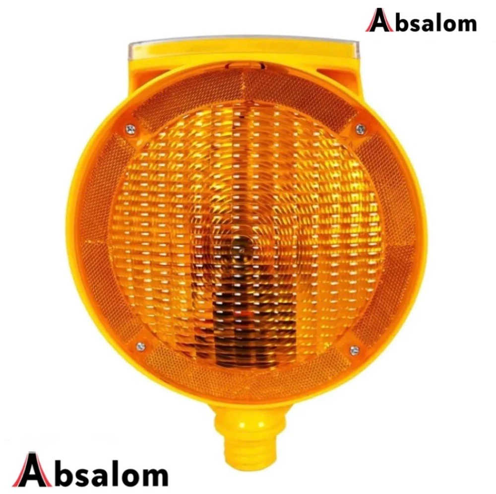 Lampa pentru semnalizare lucrari, economic, lumina intermitenta galbena