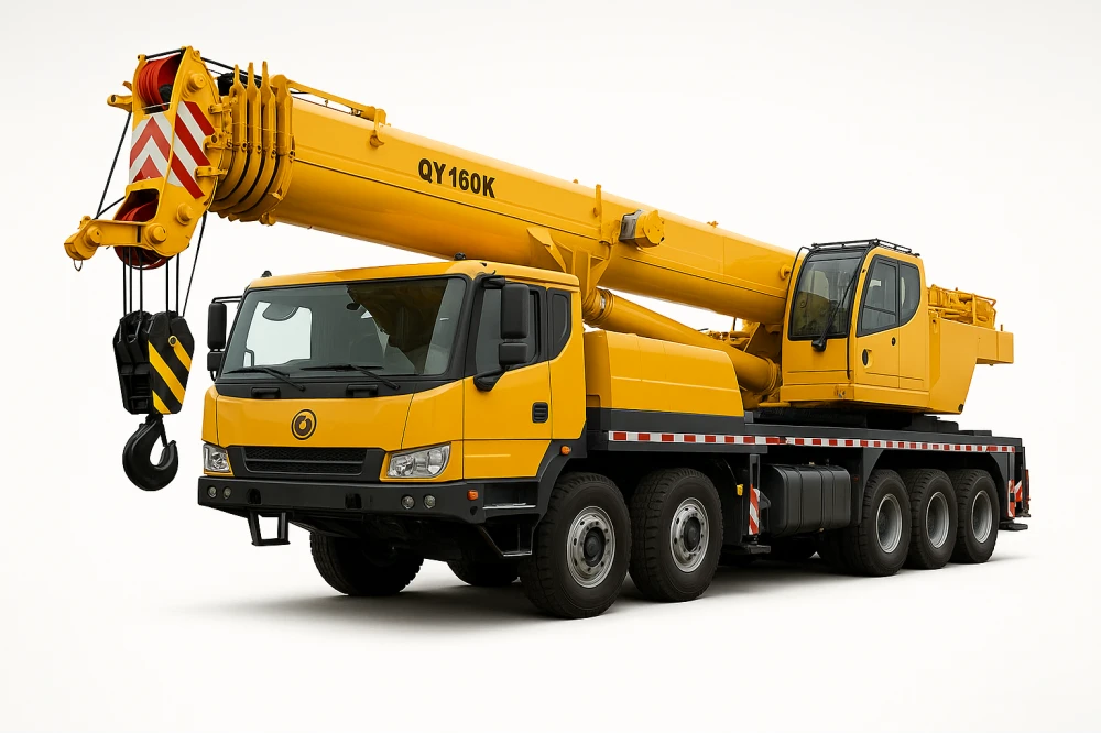 QY160K camion cu macara
